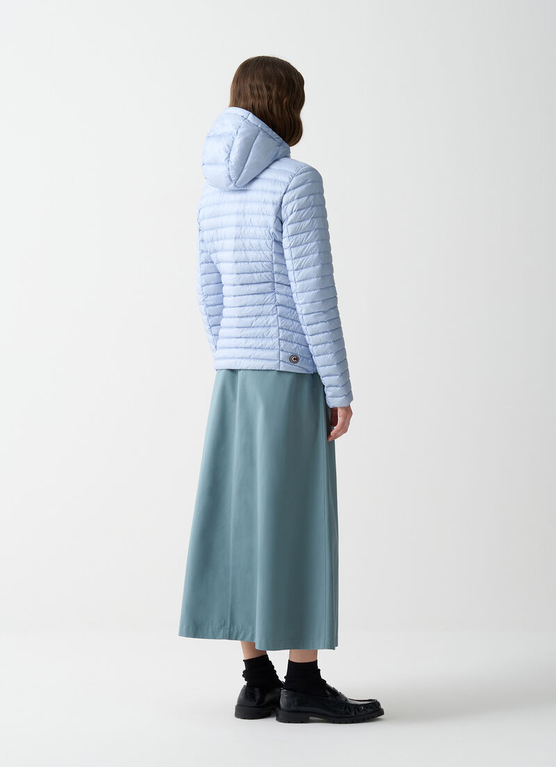 Light down jacket with hood