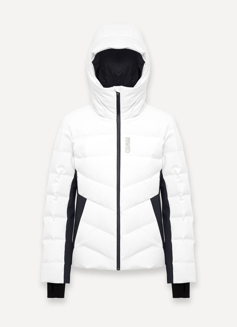 Shaping padded ski jacket