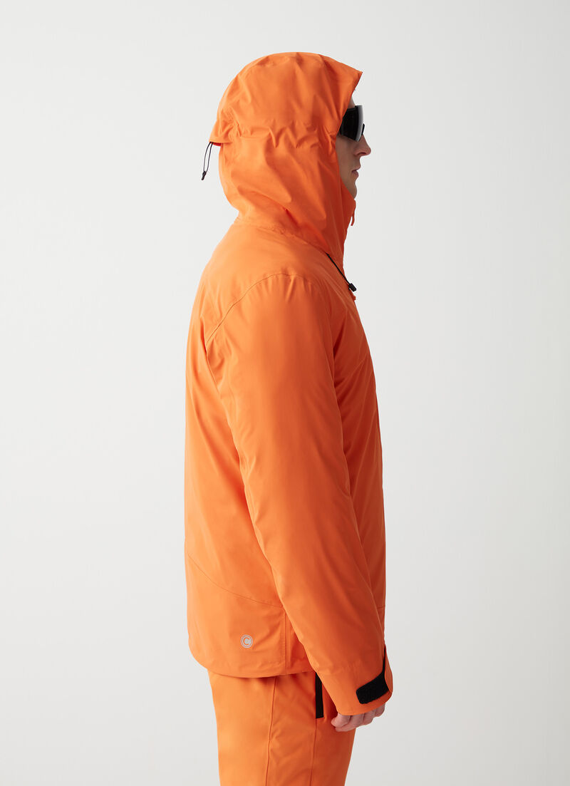 3-layer ski jacket with quilted lining