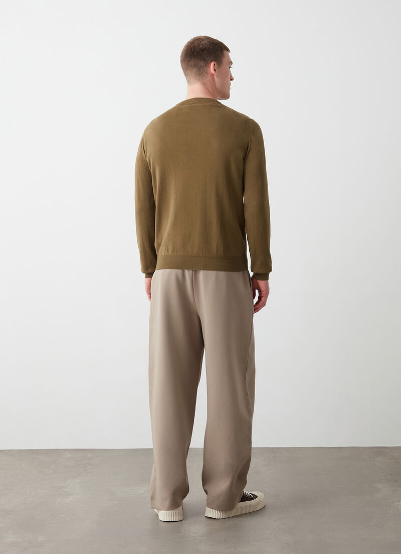 Faded crew-neck pullover