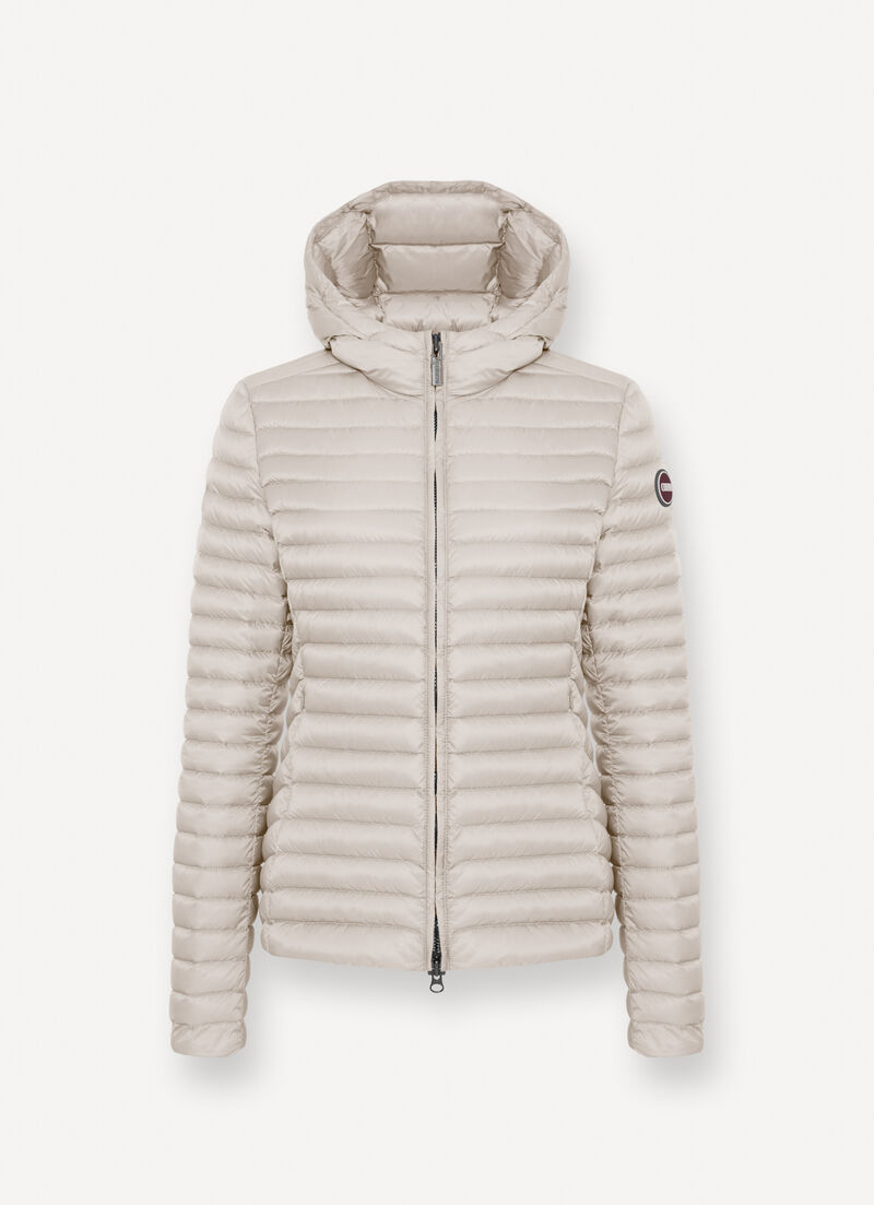 Light down jacket with hood