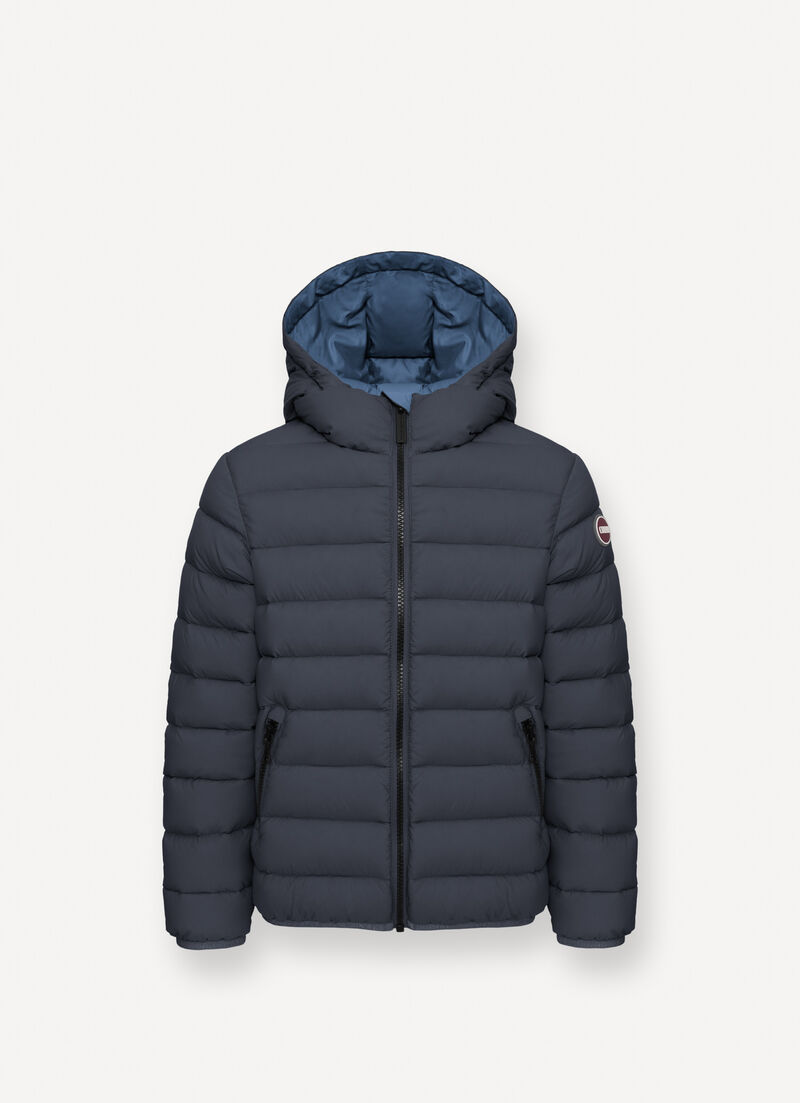 Hooded down jacket