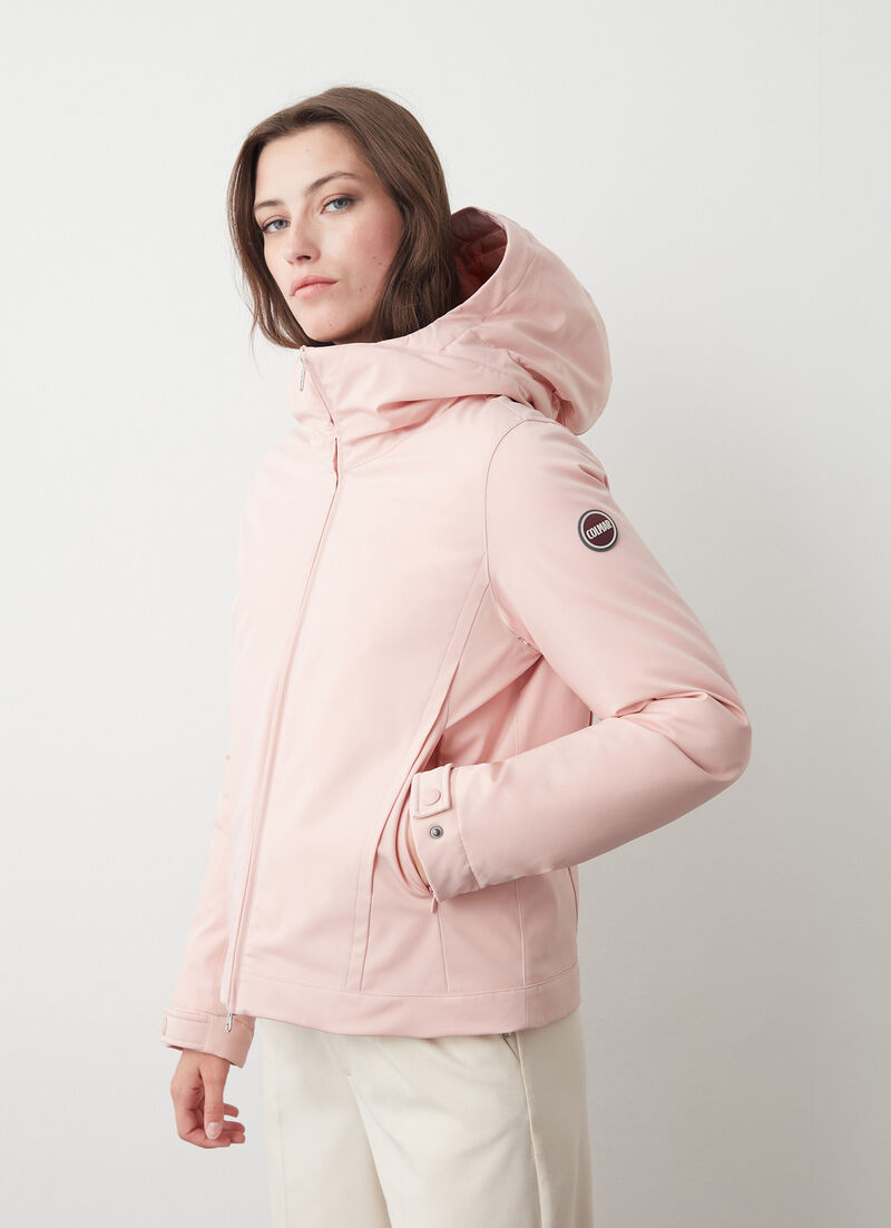 Waterproof fabric down jacket