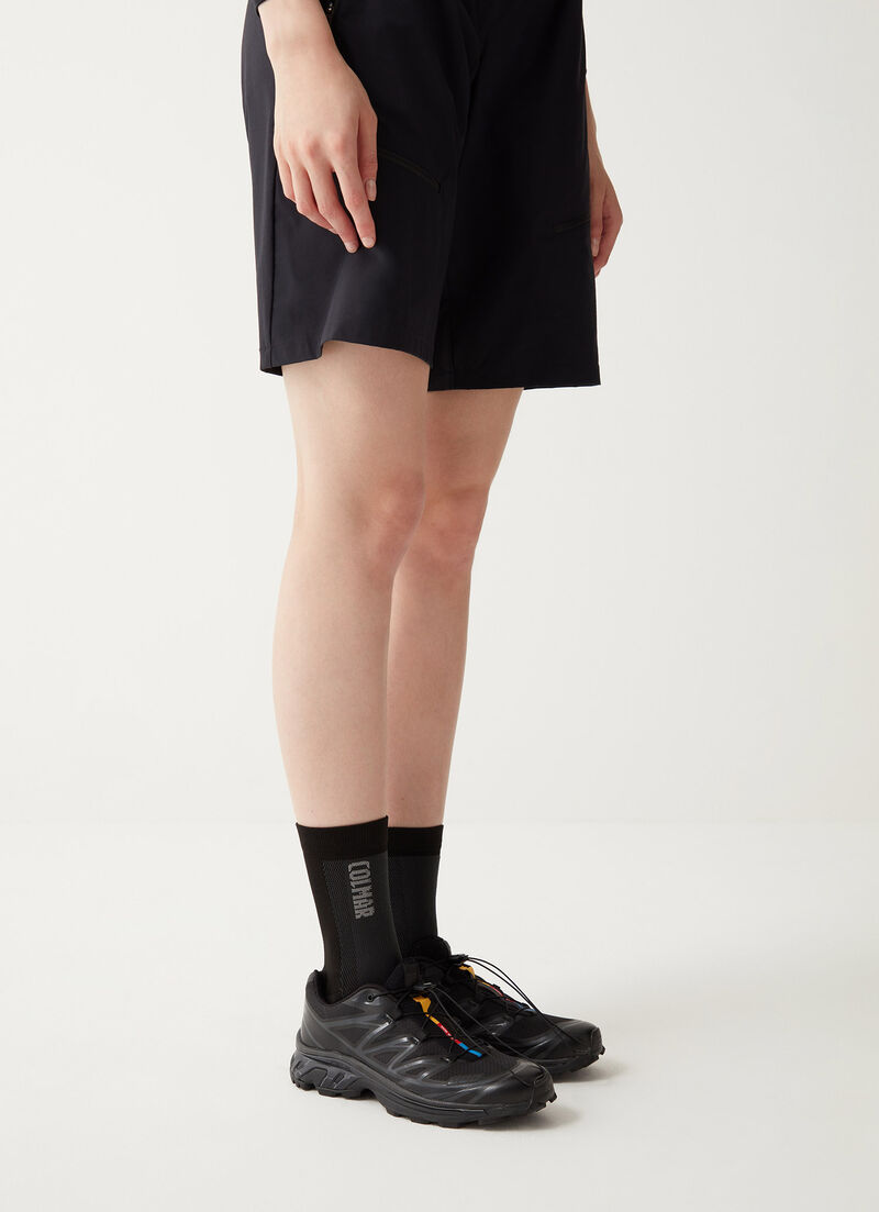 Unisex socks with jacquard logo