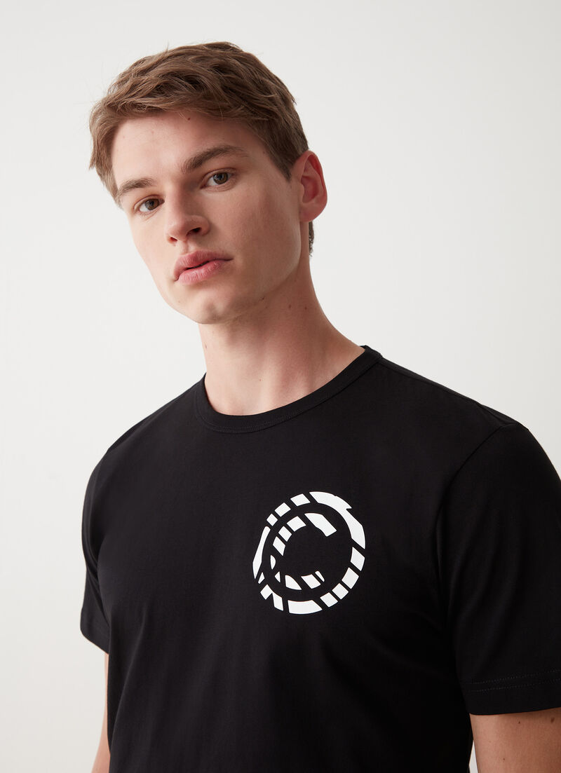 Crewneck cotton jersey T-shirt