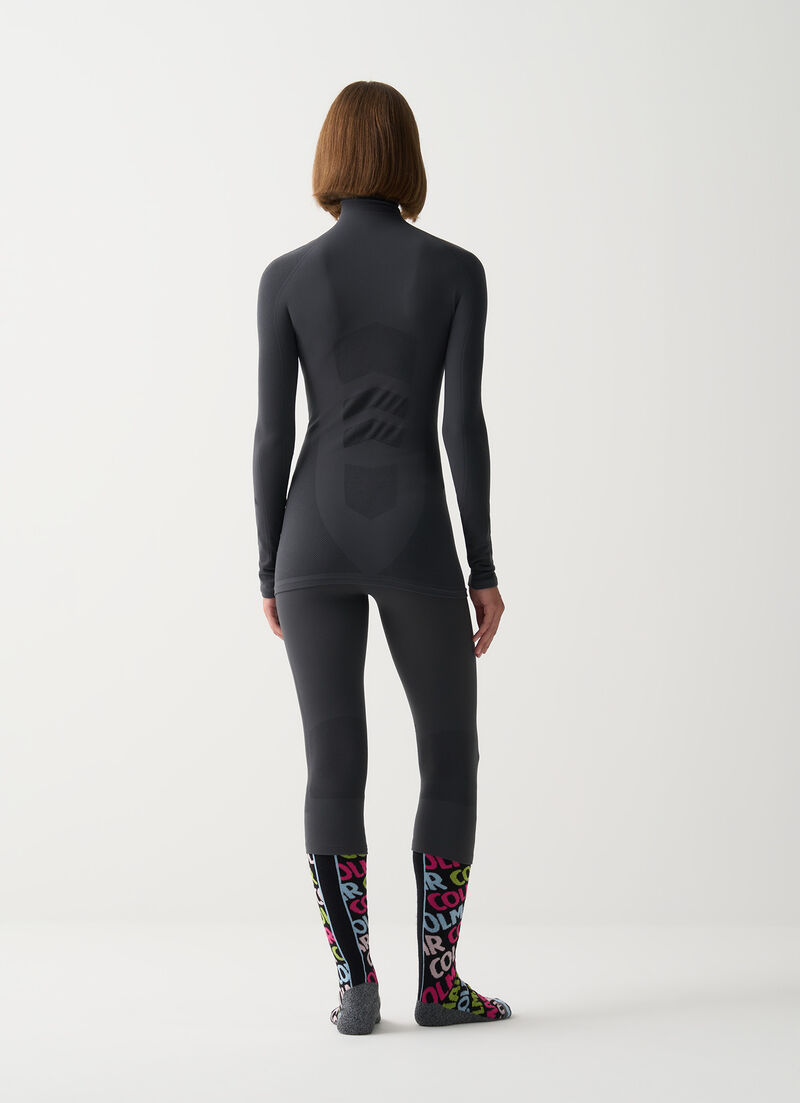 Thermal seamless Dryarn® ski top