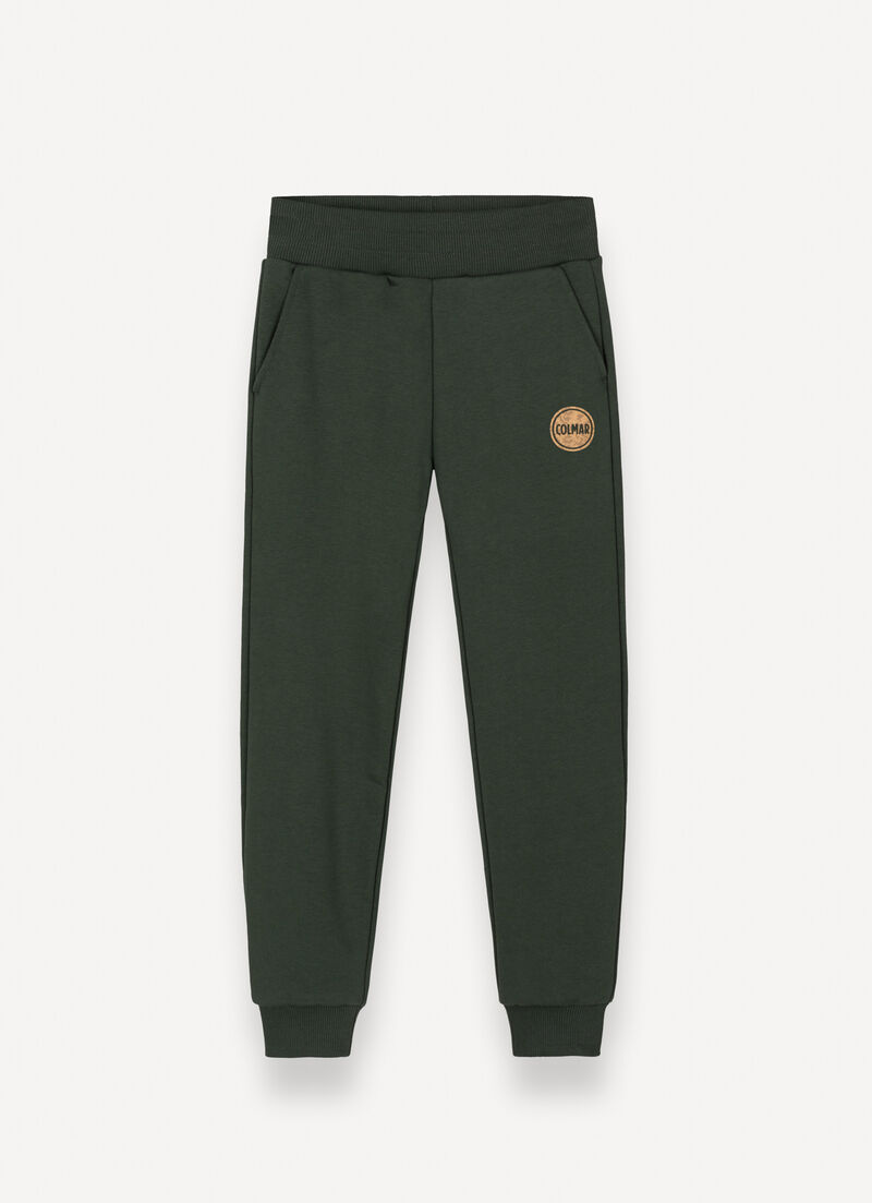 Tracksuit bottoms with camouflage logo