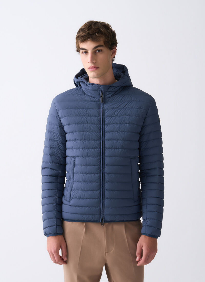 Light down jacket with hood
