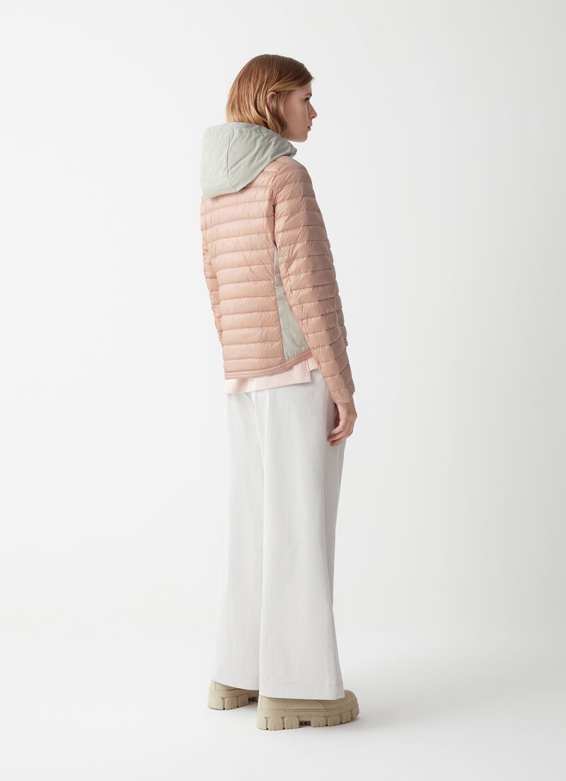 Hooded recycled fabric jacket