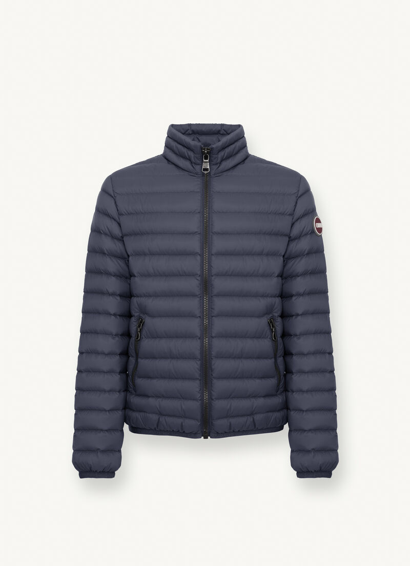 Padded collar down jacket