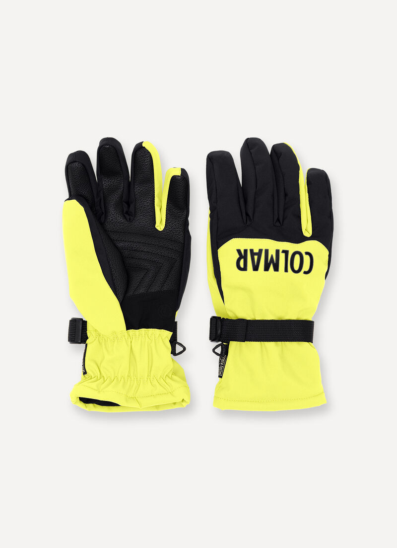 Two-tone ski gloves