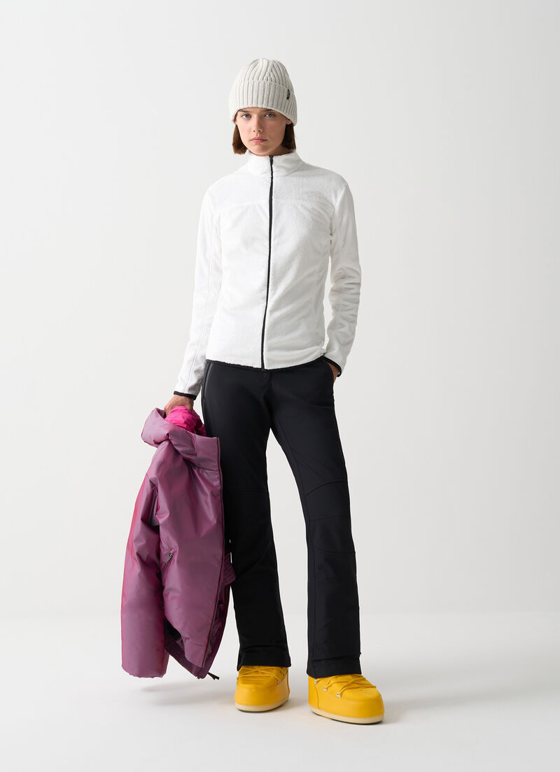 Plush-effect ski fleece