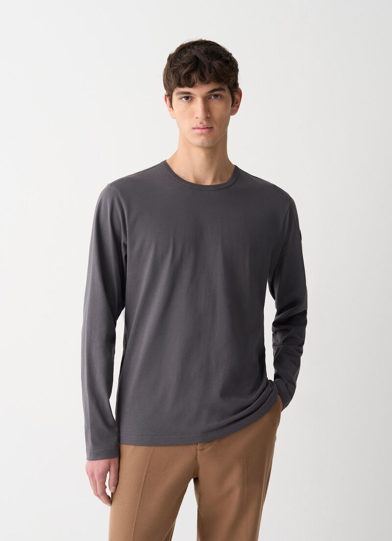 Long-sleeved cotton T-shirt