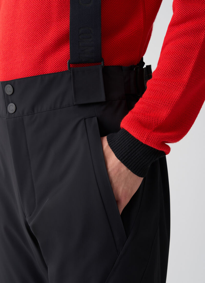 Padded ski salopettes with Recco® reflector