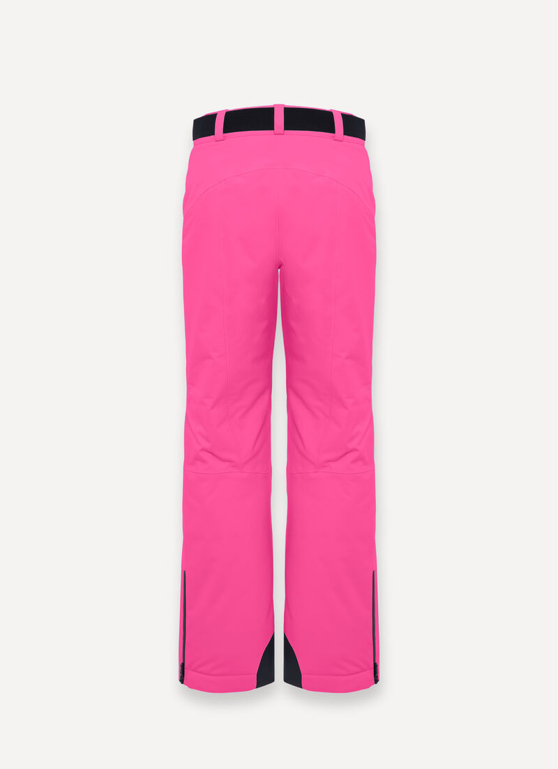 Padded ski pants with belt