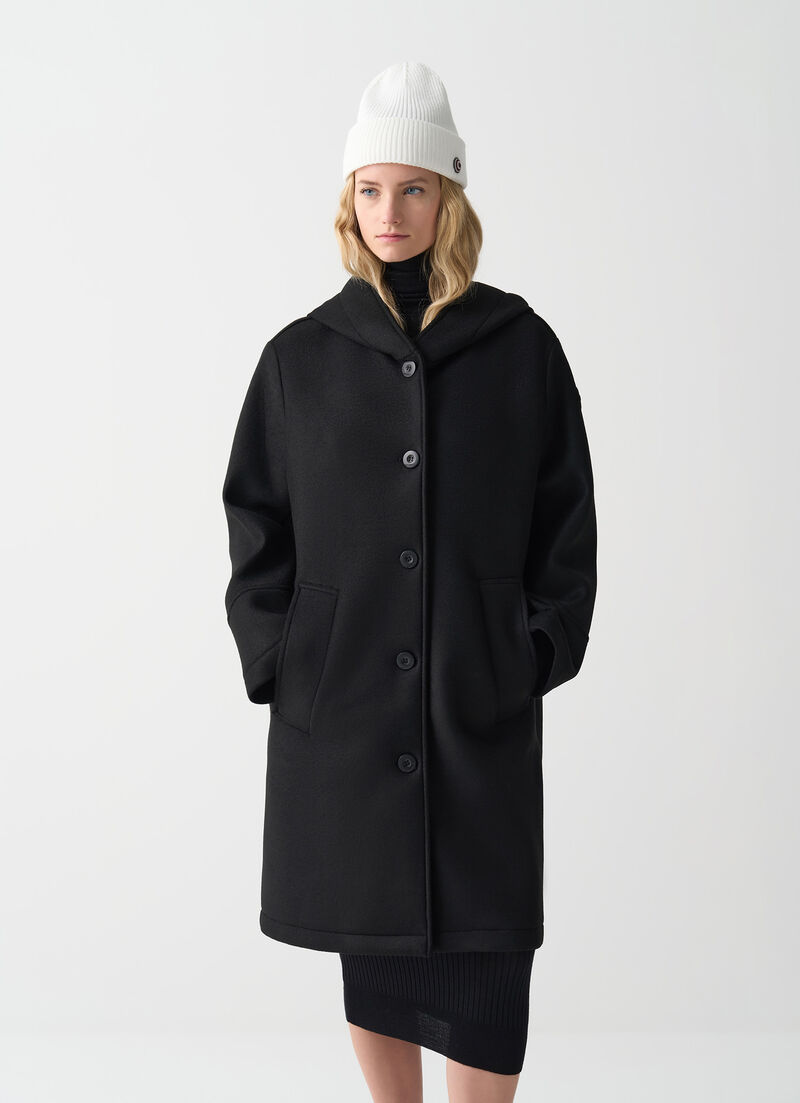 Long coat with hood