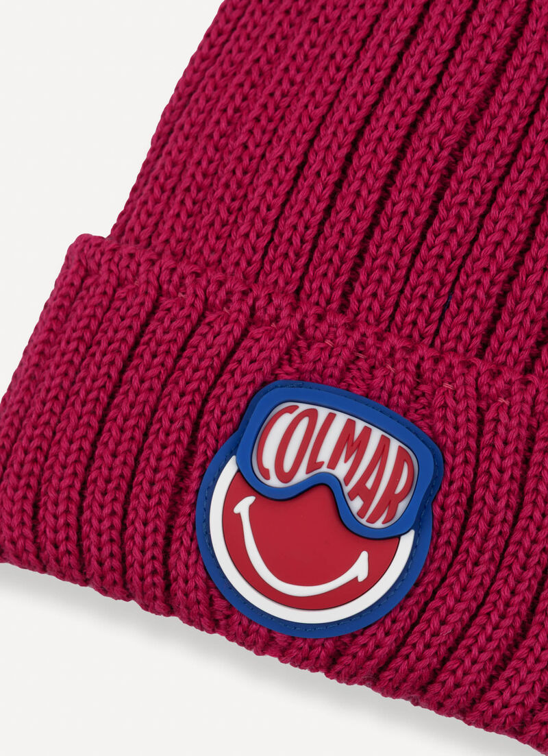 SmileyWorld® rib-knit hat