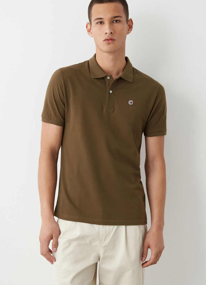 Piqué polo-shirt with ribbed trims