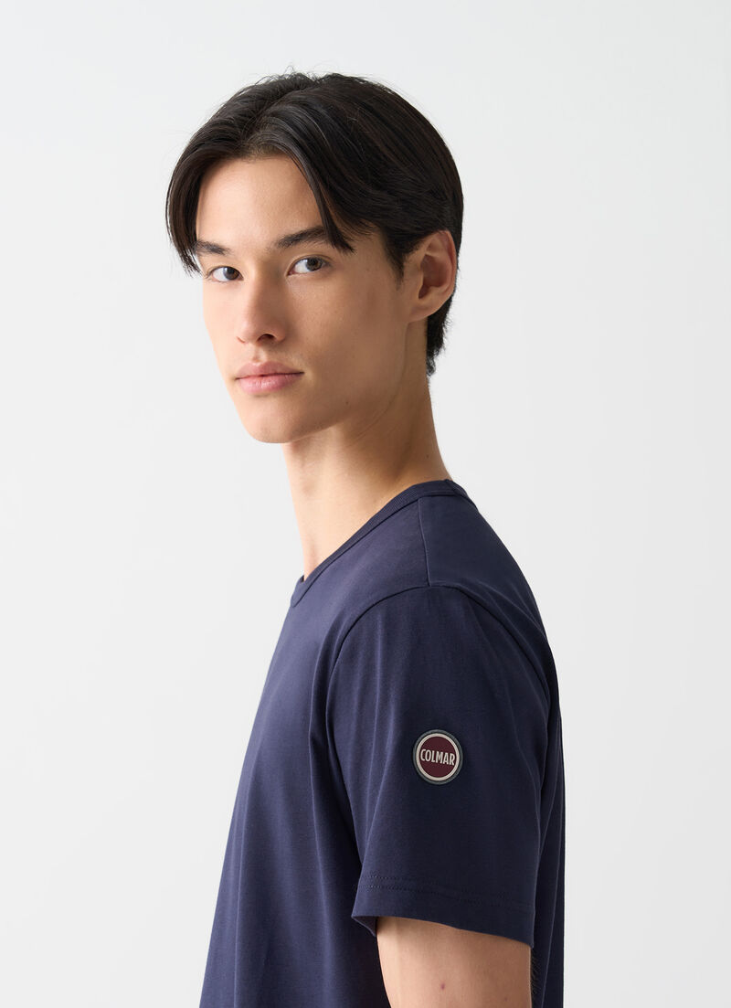 Cotton round-neck T-shirt