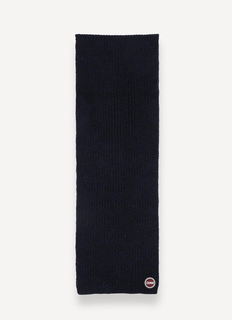 Unisex rib-knit scarf