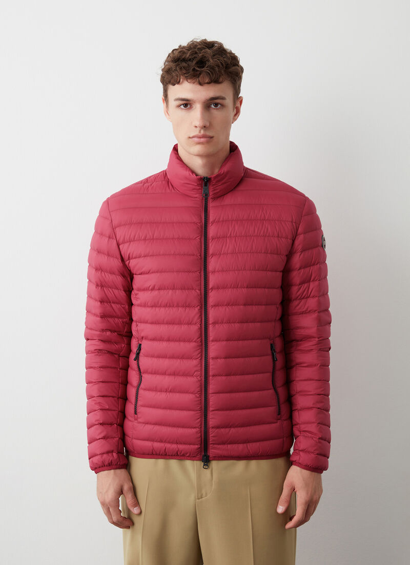 Autumn-weight down jacket with padded collar