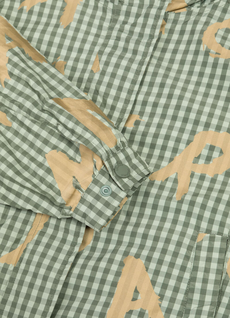 Unlined vichy-print jacket