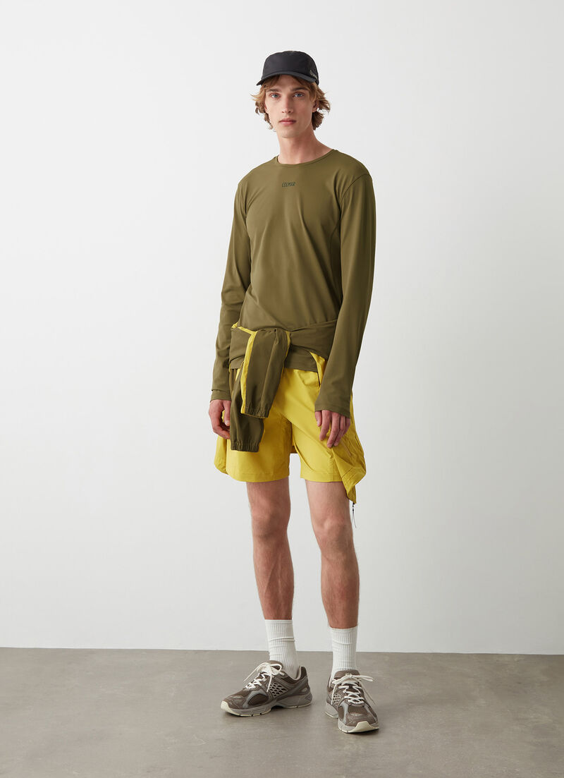 Long-sleeved T-shirt in stretch jersey