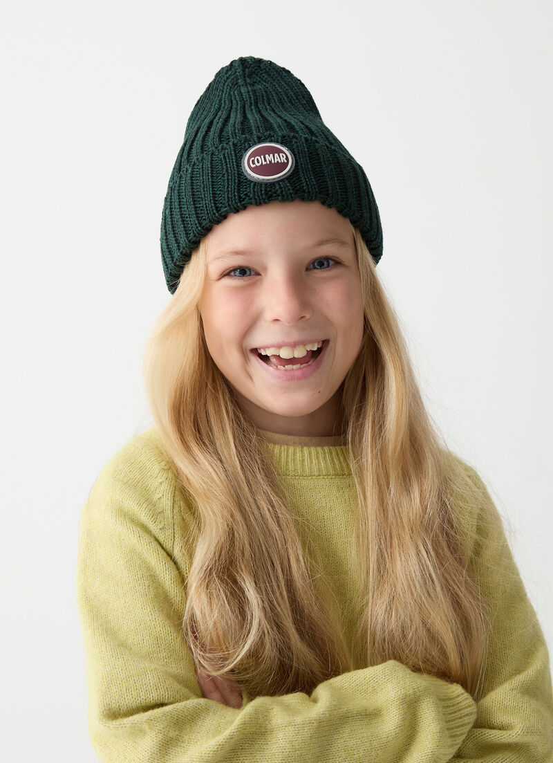 Unisex hat in wool with turn-up