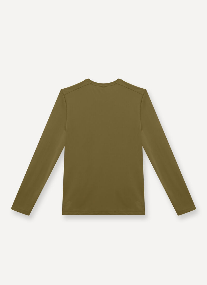 Long-sleeved T-shirt in stretch jersey