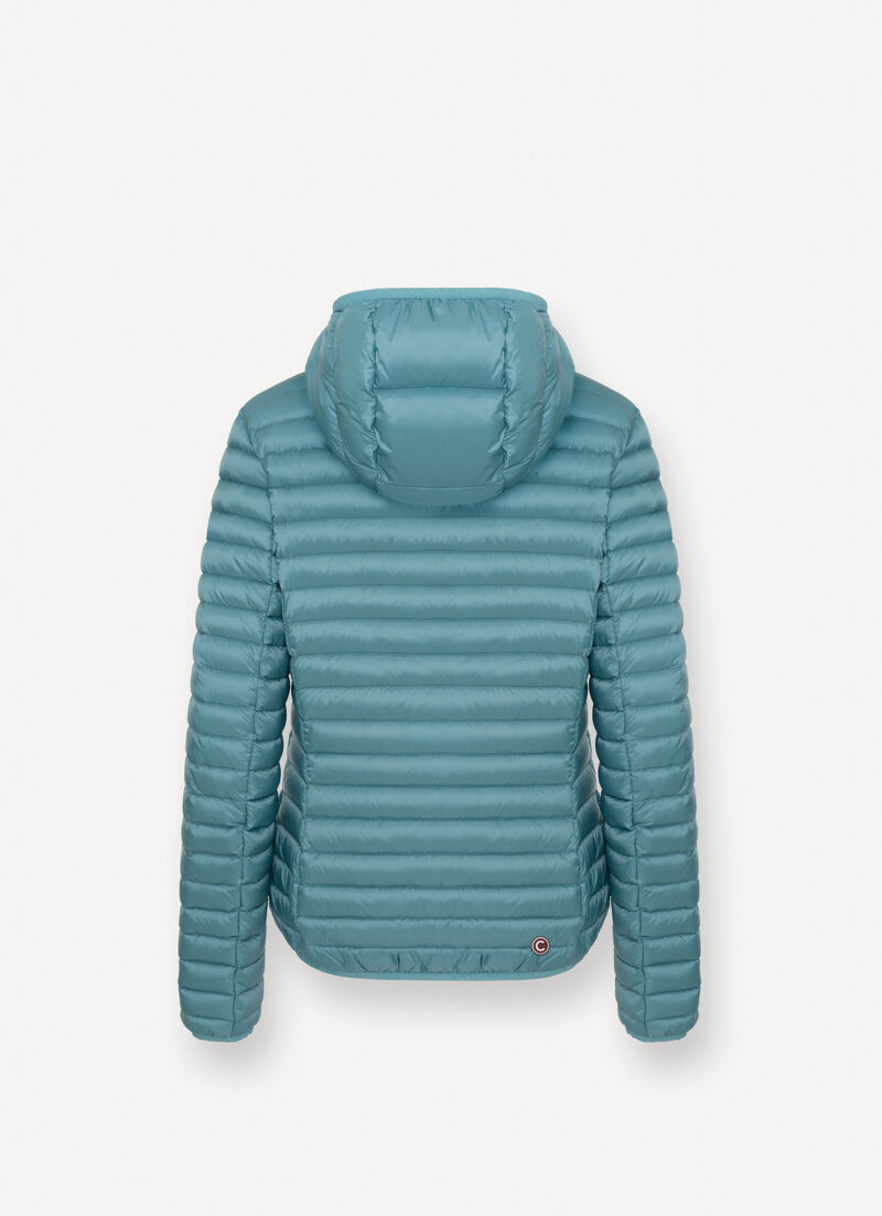 Hooded down jacket