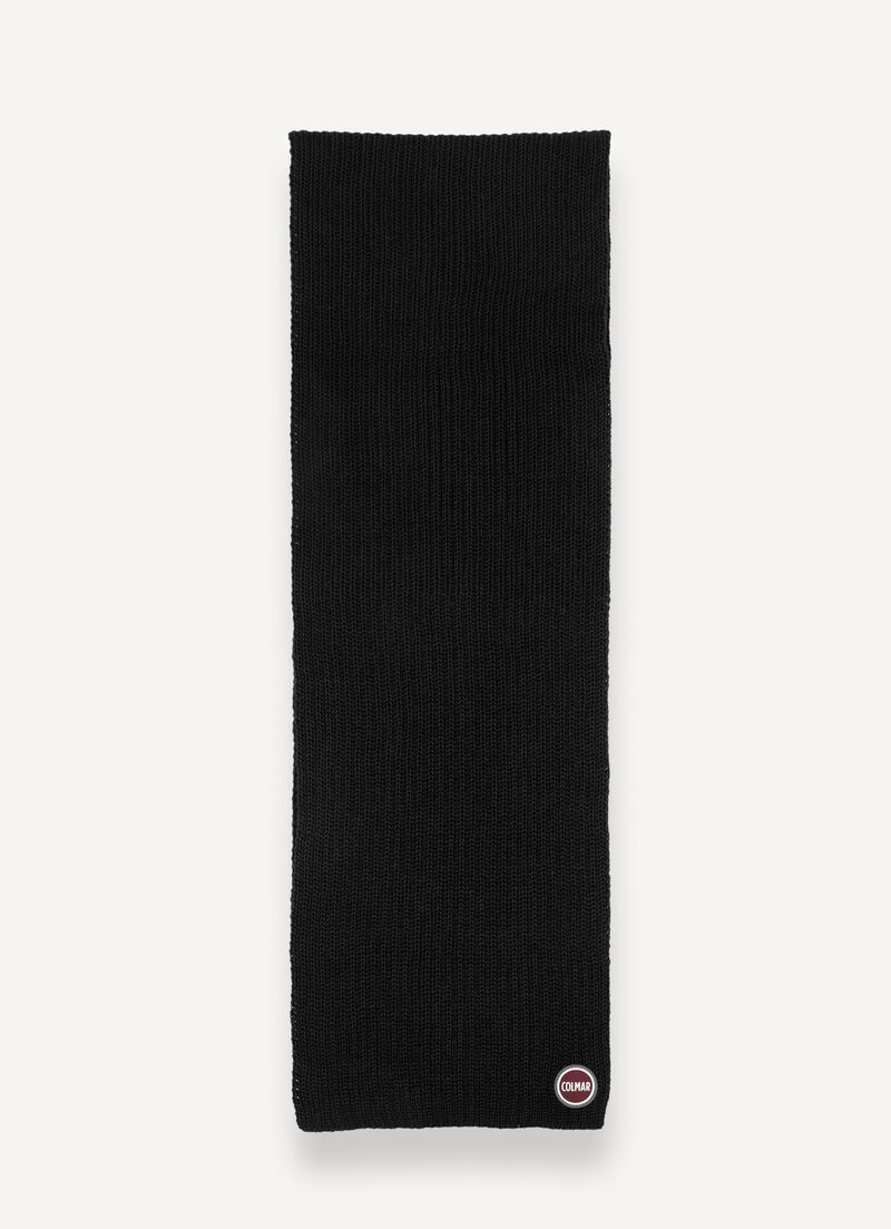 Unisex rib-knit scarf