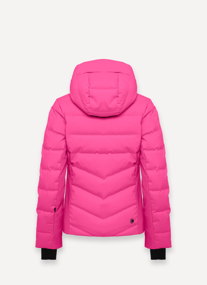 Shaping padded ski jacket