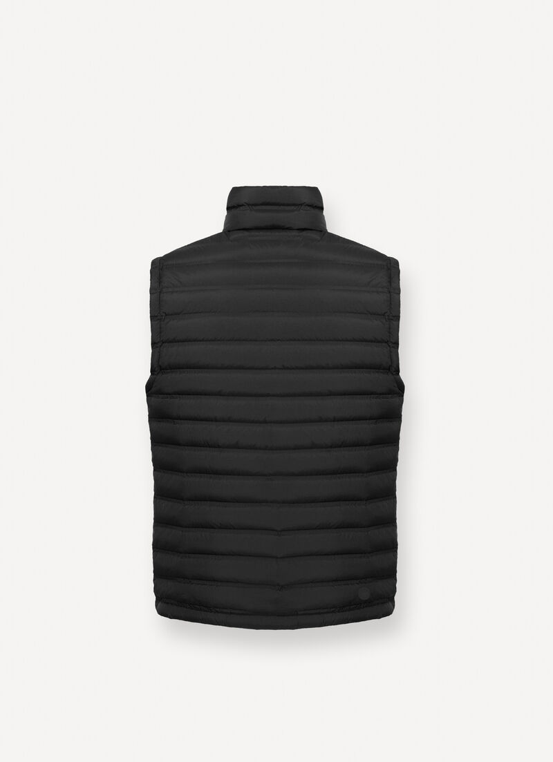 Seamless down-padded vest