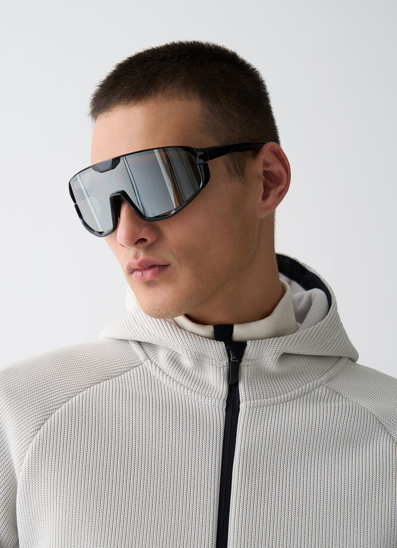 Knit fleece ski hoody