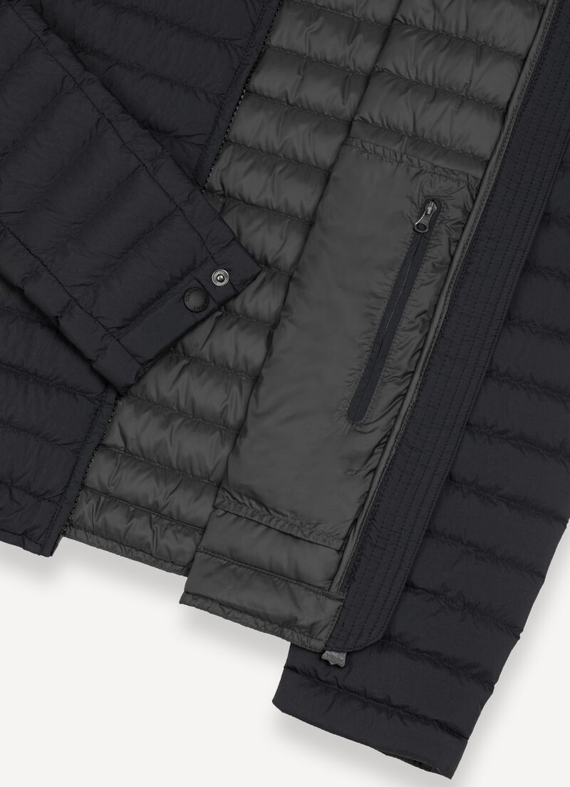 Light down jacket with padded collar