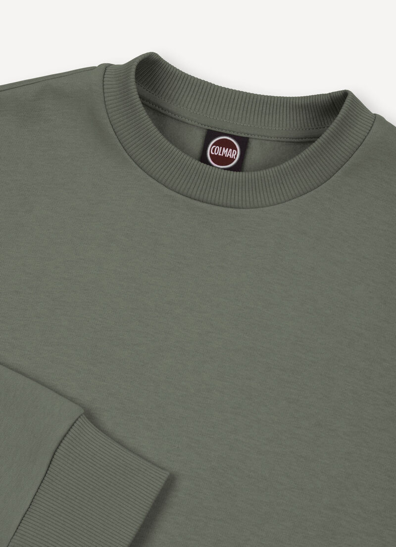 Cotton crew-neck sweatshirt