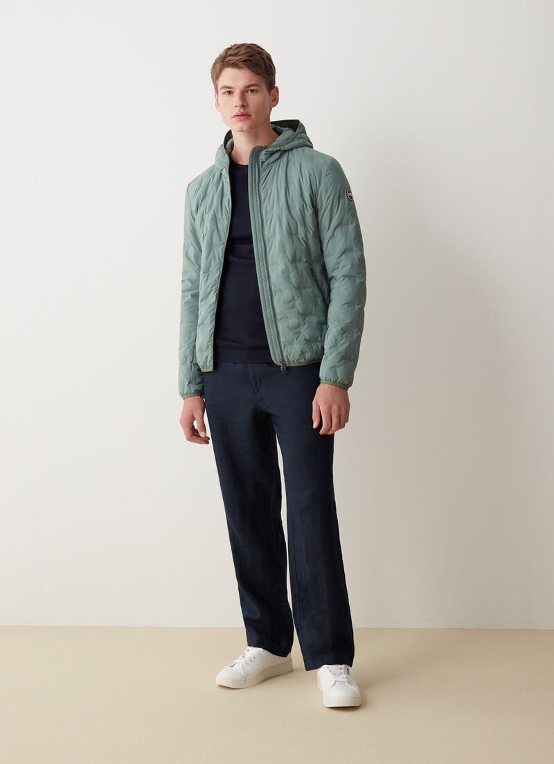 Quilted jacket with hood