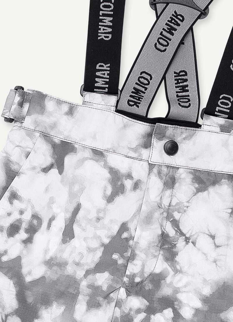 Boys’ tie-dye ski bib and brace