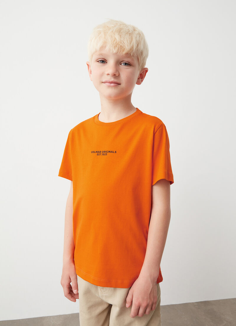 T-shirt with print on the back