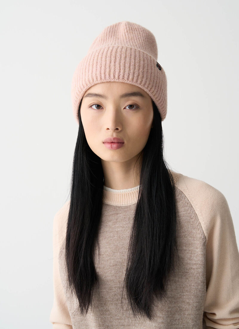 Lurex knit hat