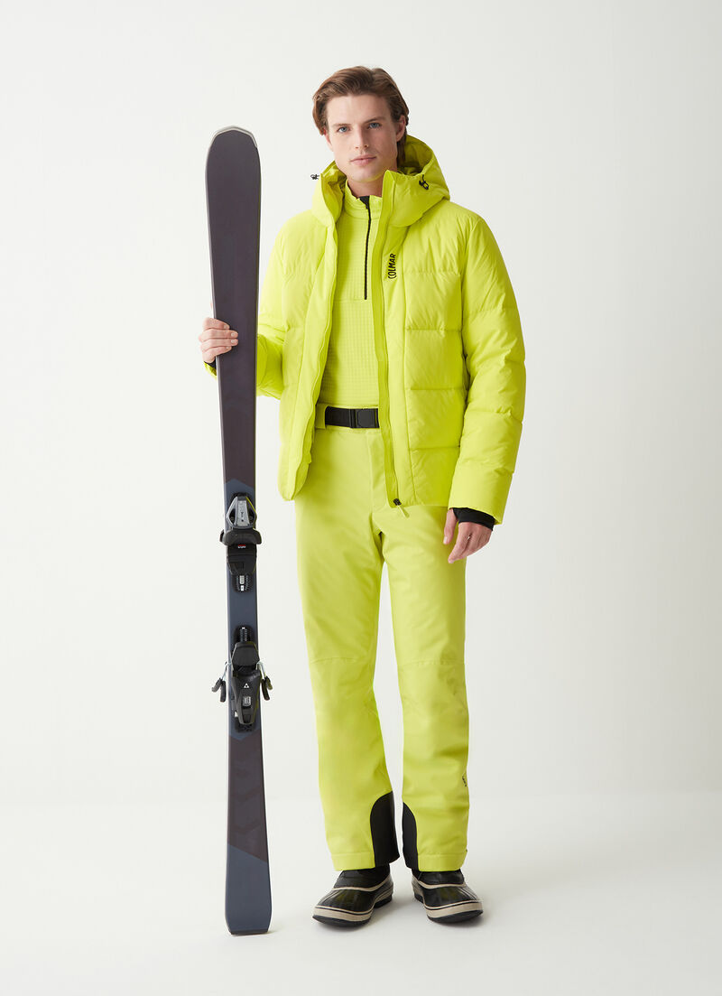 Padded ski pants with belt