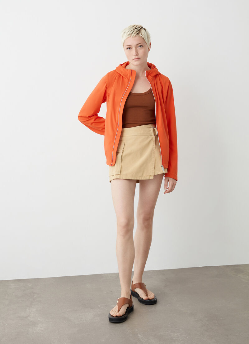 Softshell hooded jacket