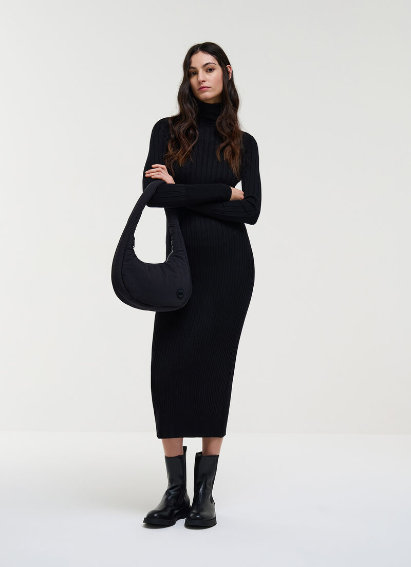 Wool midi dress