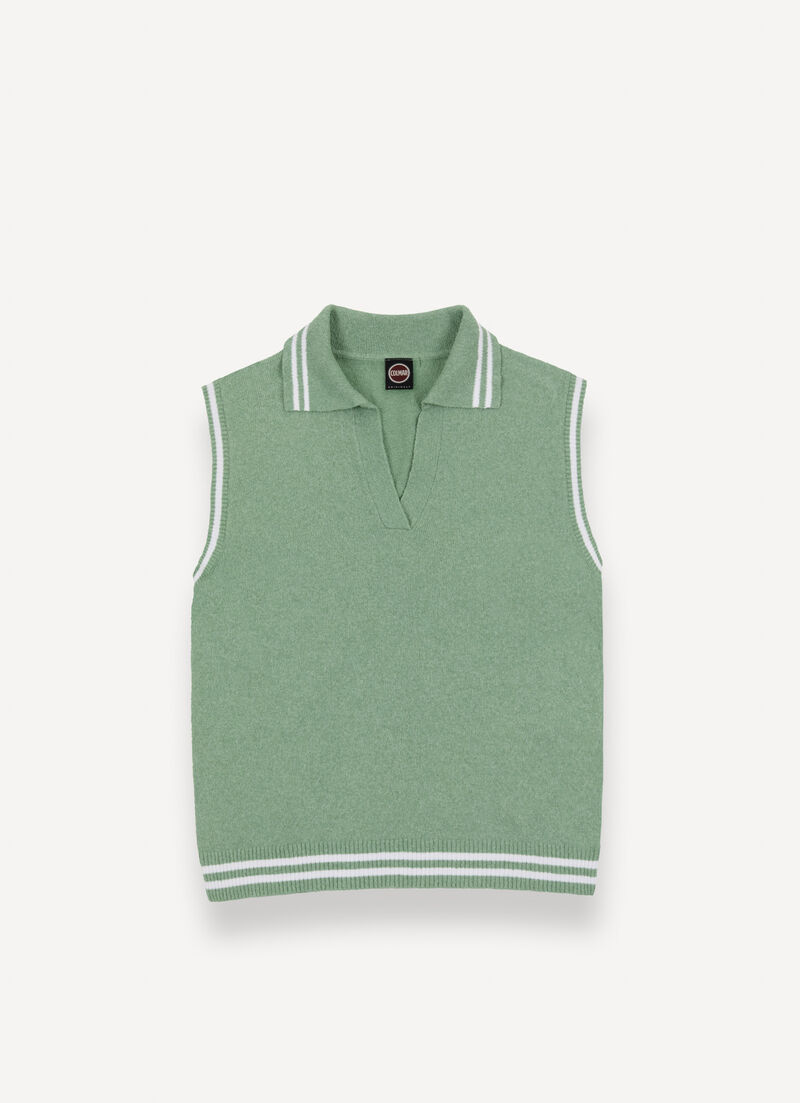 Terry-effect polo shirt