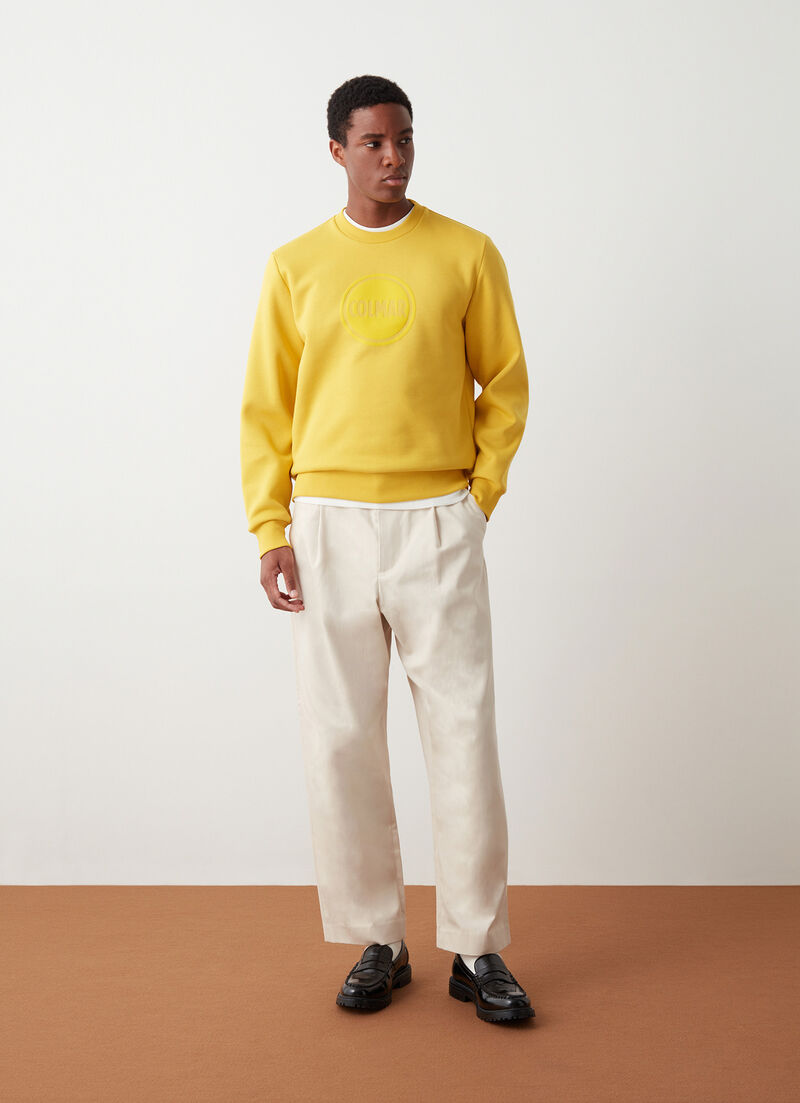 Crew-neck sweatshirt with logo