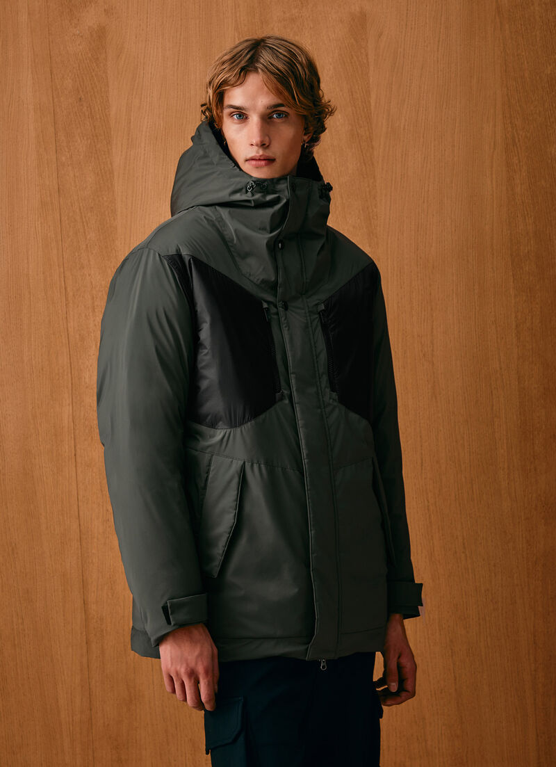 Waterproof down-padded parka