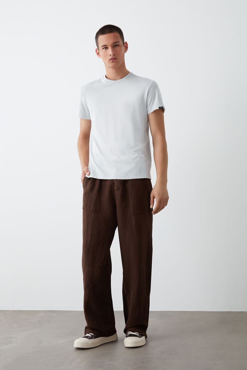 Short-sleeved stretch T-shirt