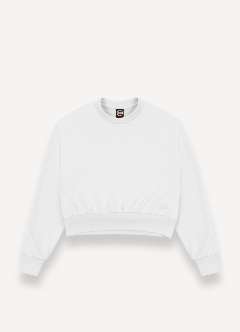 Cropped relaxed-fit sweatshirt