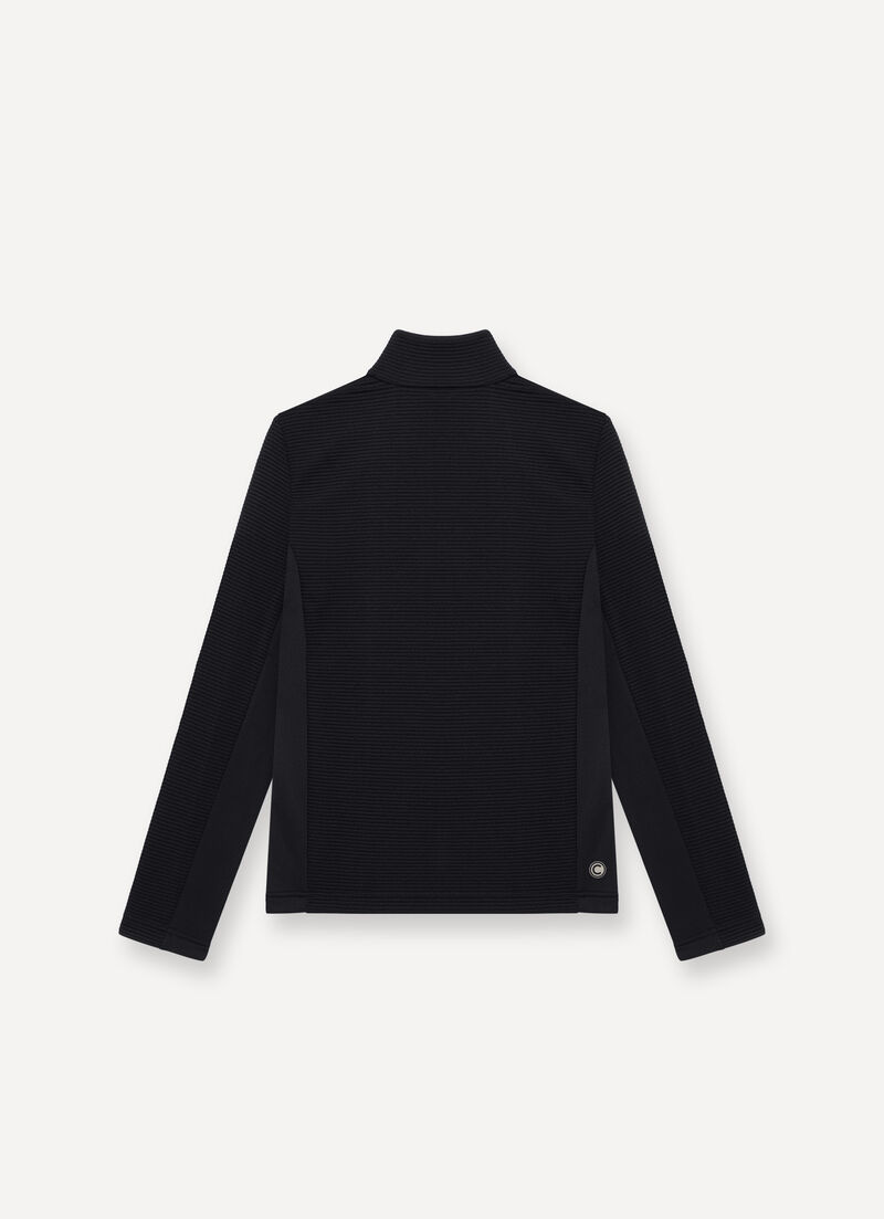 Full-zip jacquard ski fleece