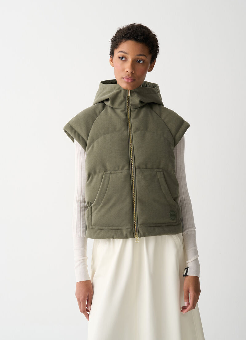 Gilet with chevron design